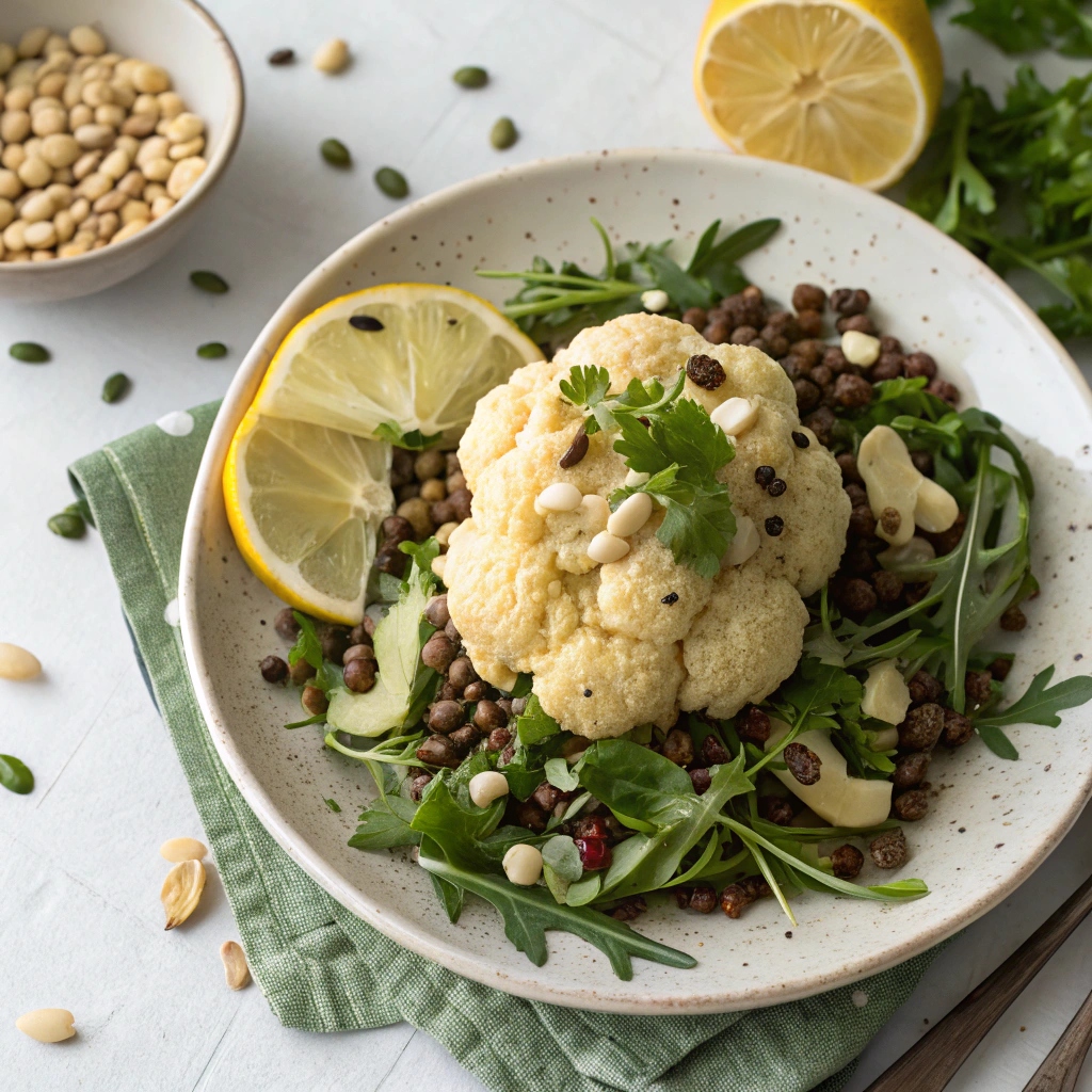 Ingredients for Roasted Cauliflower Salad