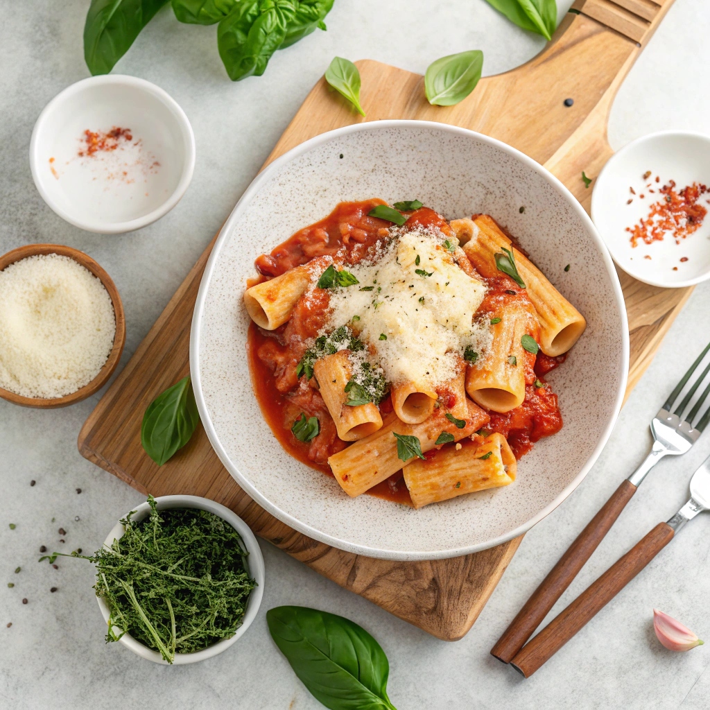 Ingredients for Easy Baked Ziti