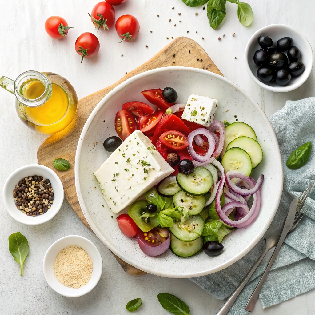 Fresh and Flavorful Greek Salad Ingredients