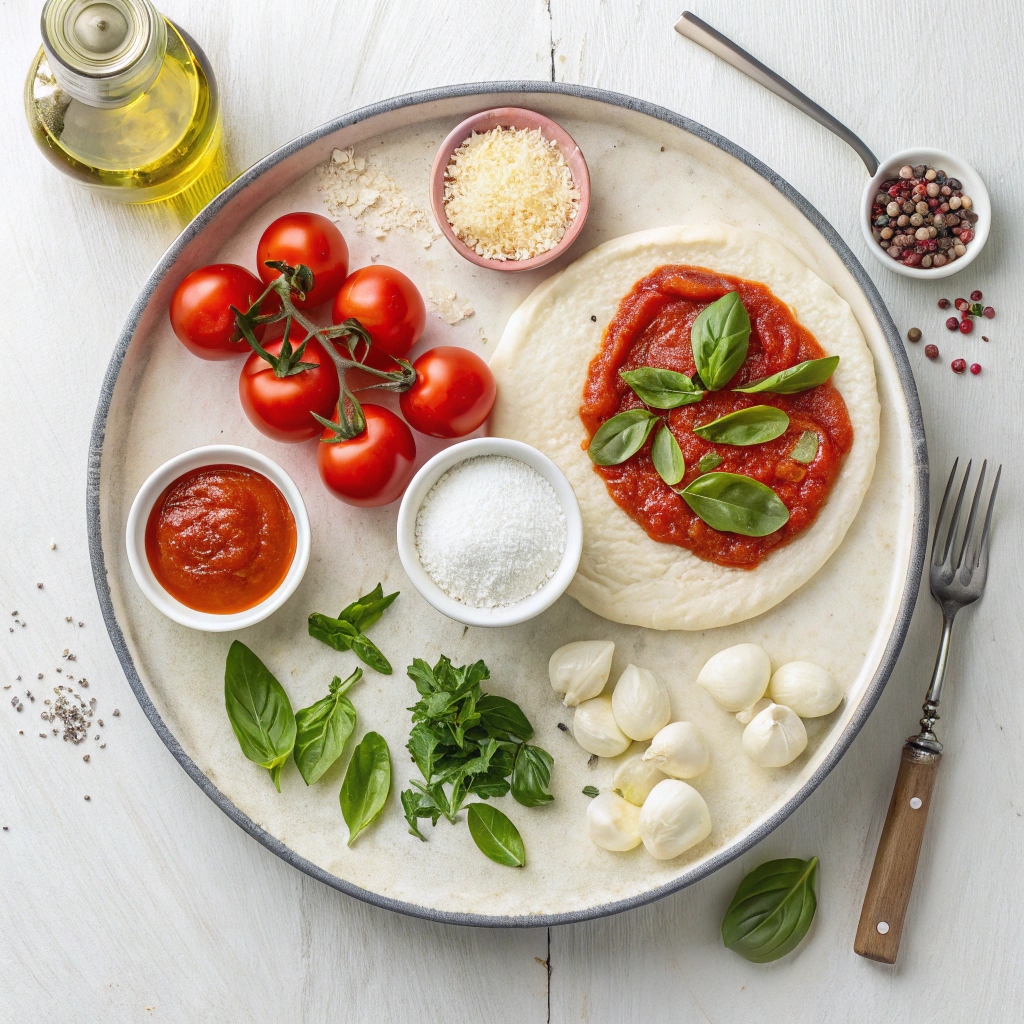 Ingredients for Margherita Pizza