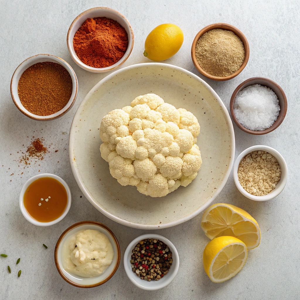 Ingredients for Air Fryer Cauliflower