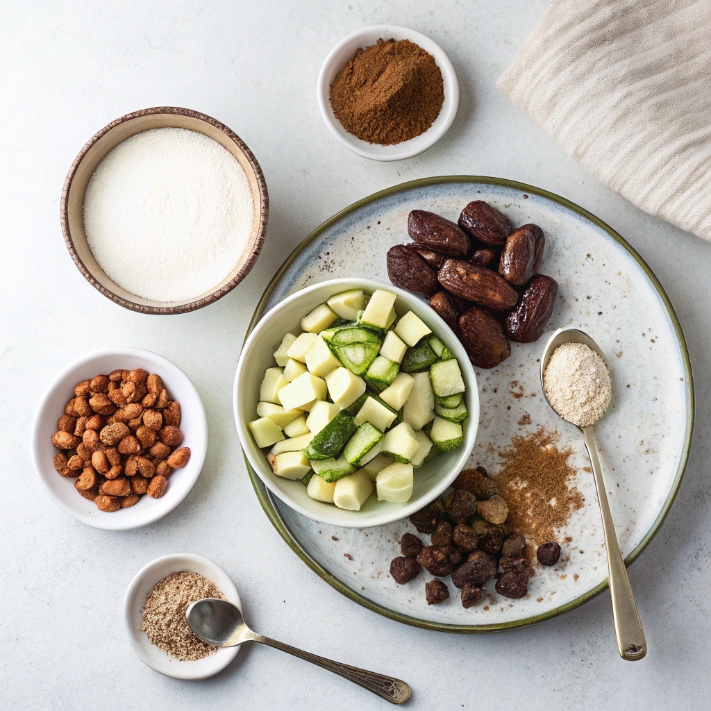 Ingredients for a Creamy Zucchini Smoothie