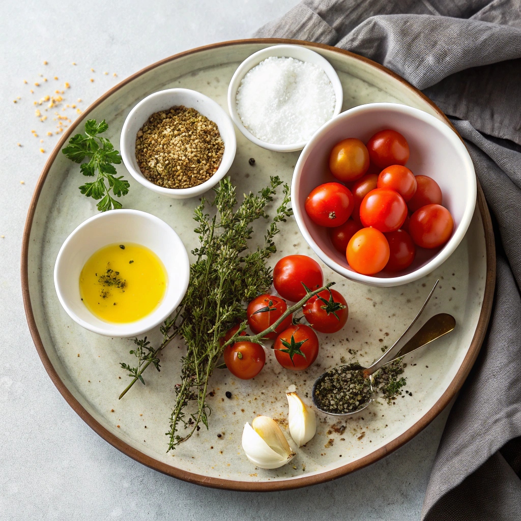 Ingredients for Charred Cherry Tomatoes