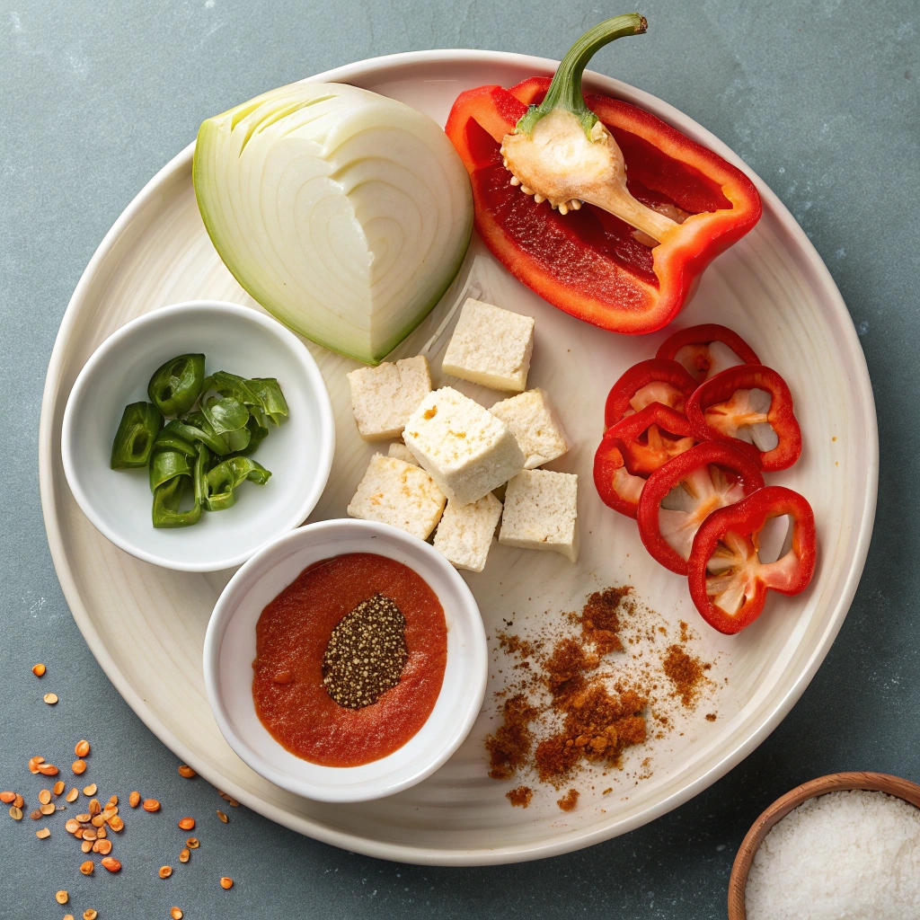 Ingredients for Tofu Sofritas