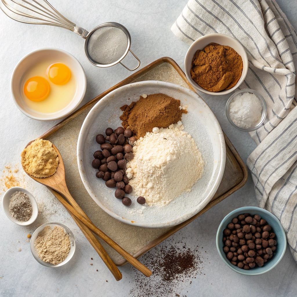 Ingredients for Chocolate Zucchini Bread