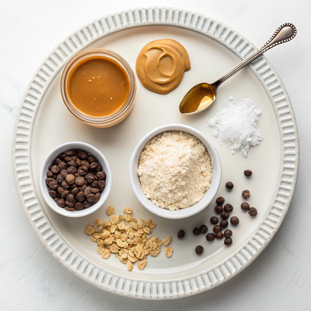 Ingredients for Healthy Peanut Butter Oat Bites