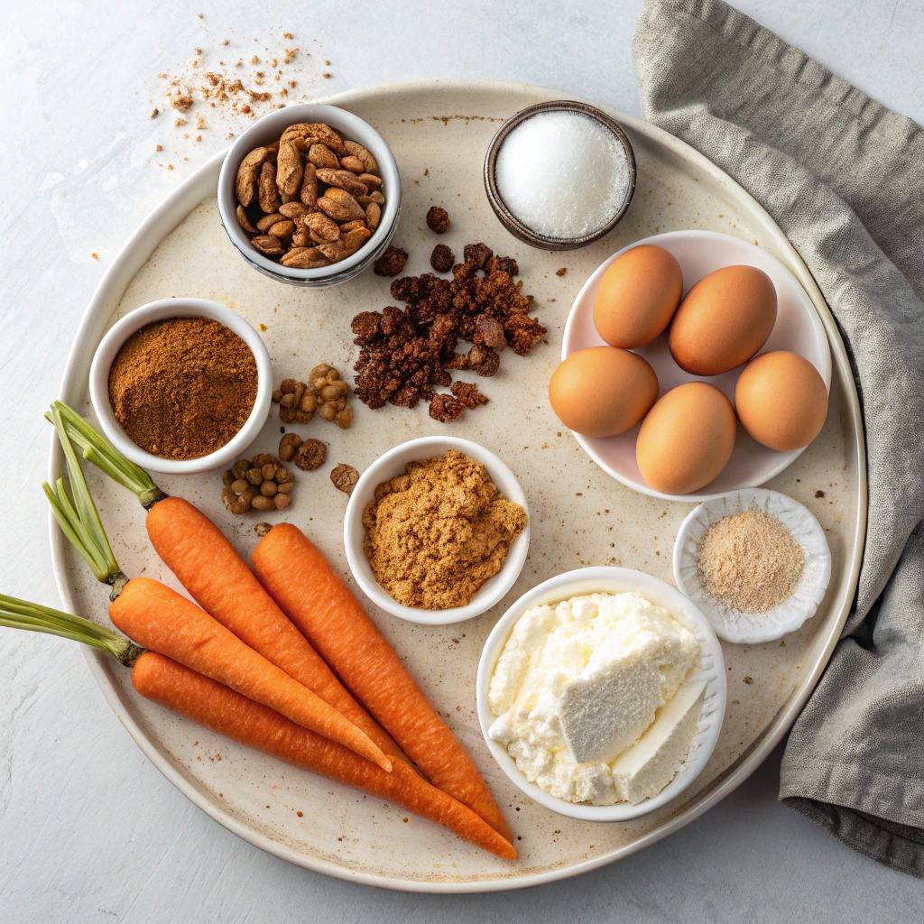 Ingredients for Healthy Carrot Cake