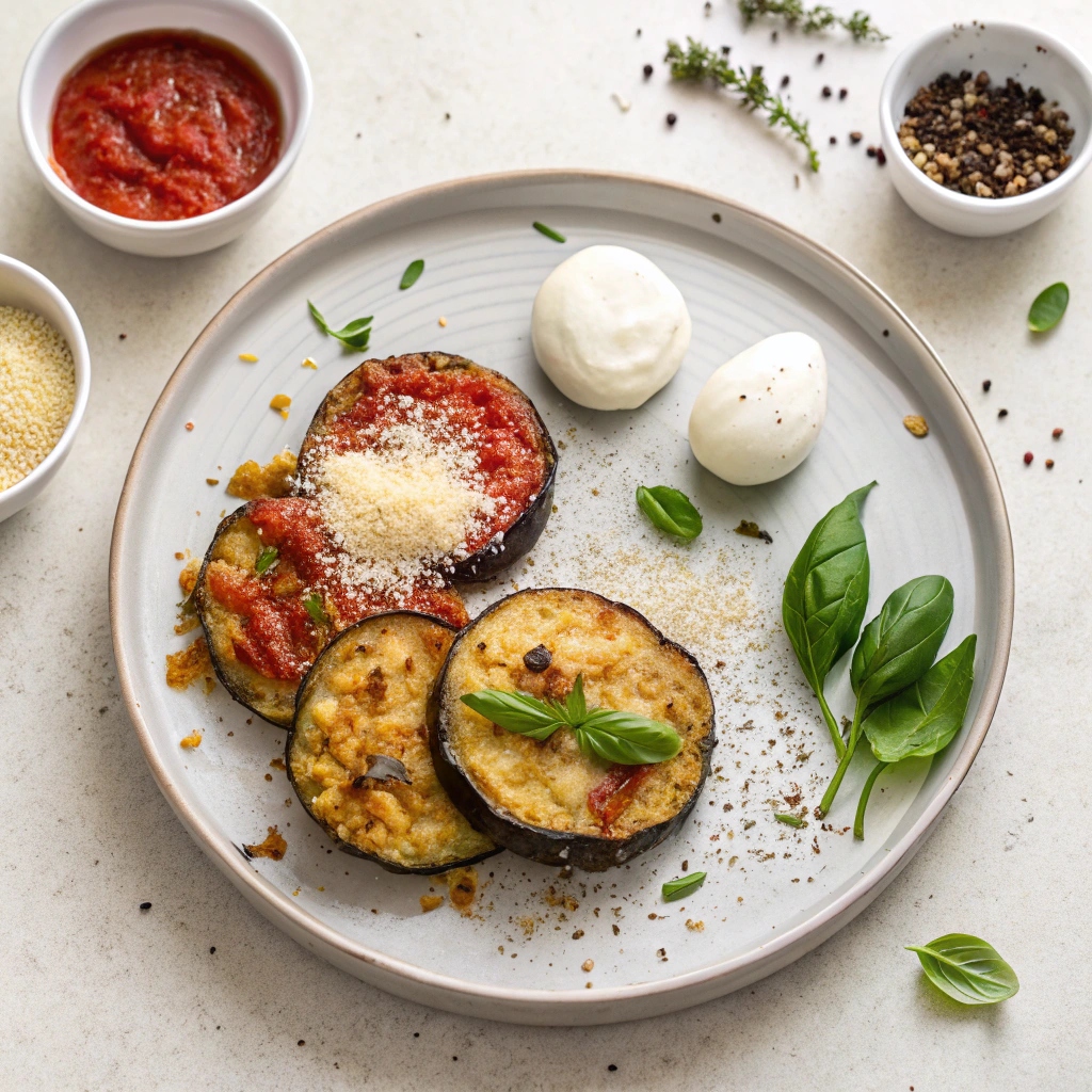 Ingredients for Eggplant Parmesan