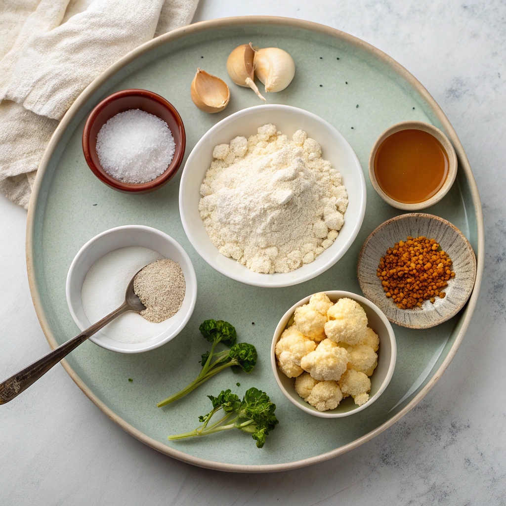 Ingredients for Buffalo Cauliflower Bites