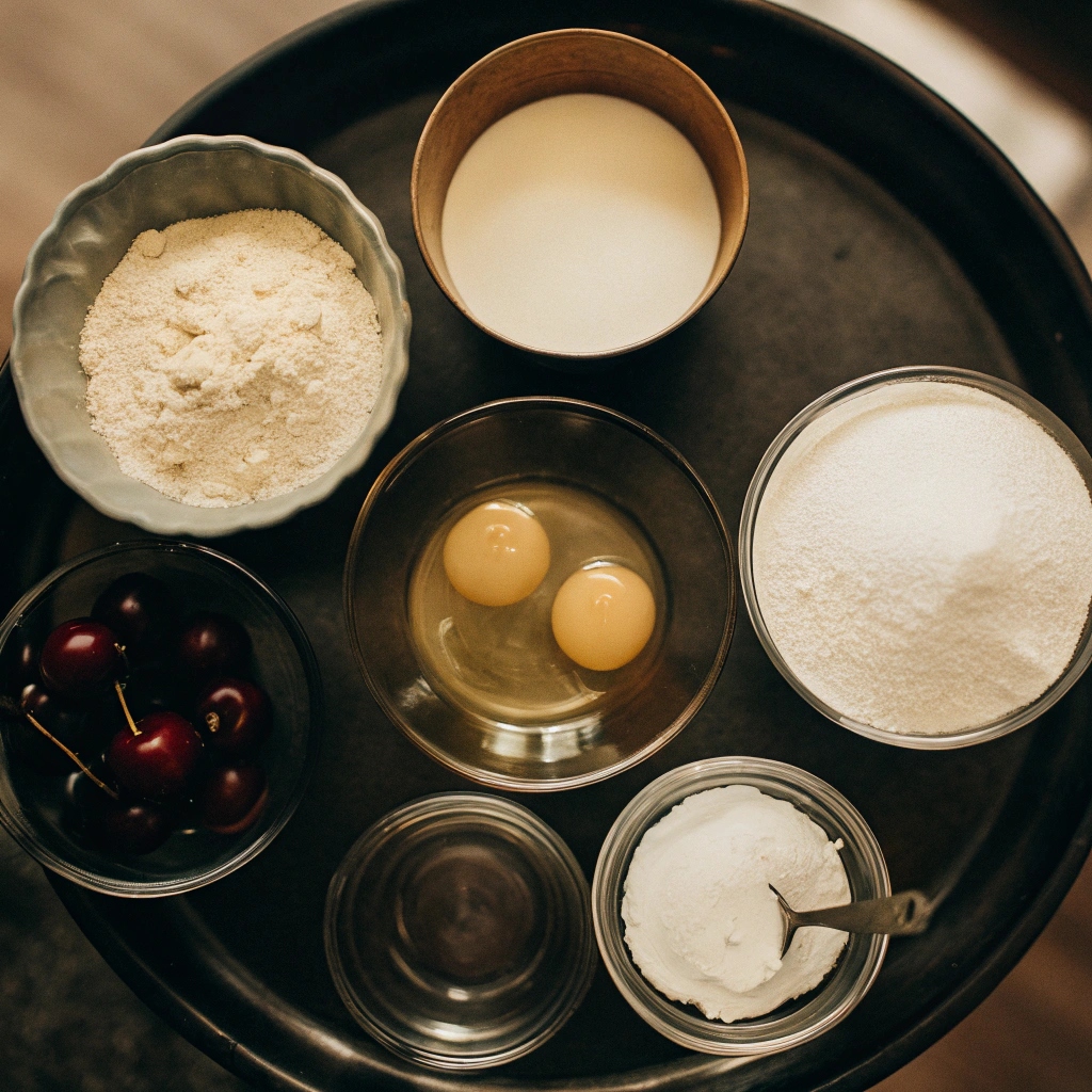 Ingredients for Cherry Clafoutis