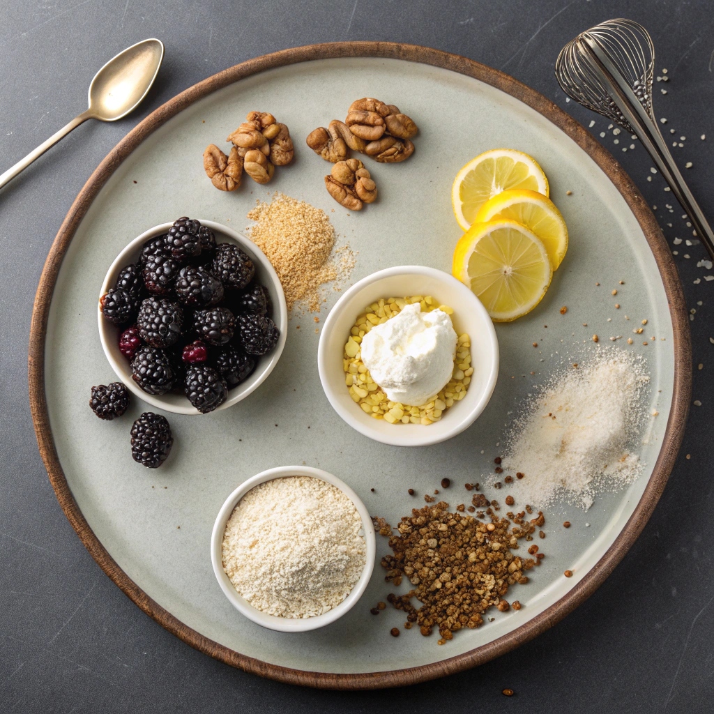 Ingredients for Blackberry Crisp