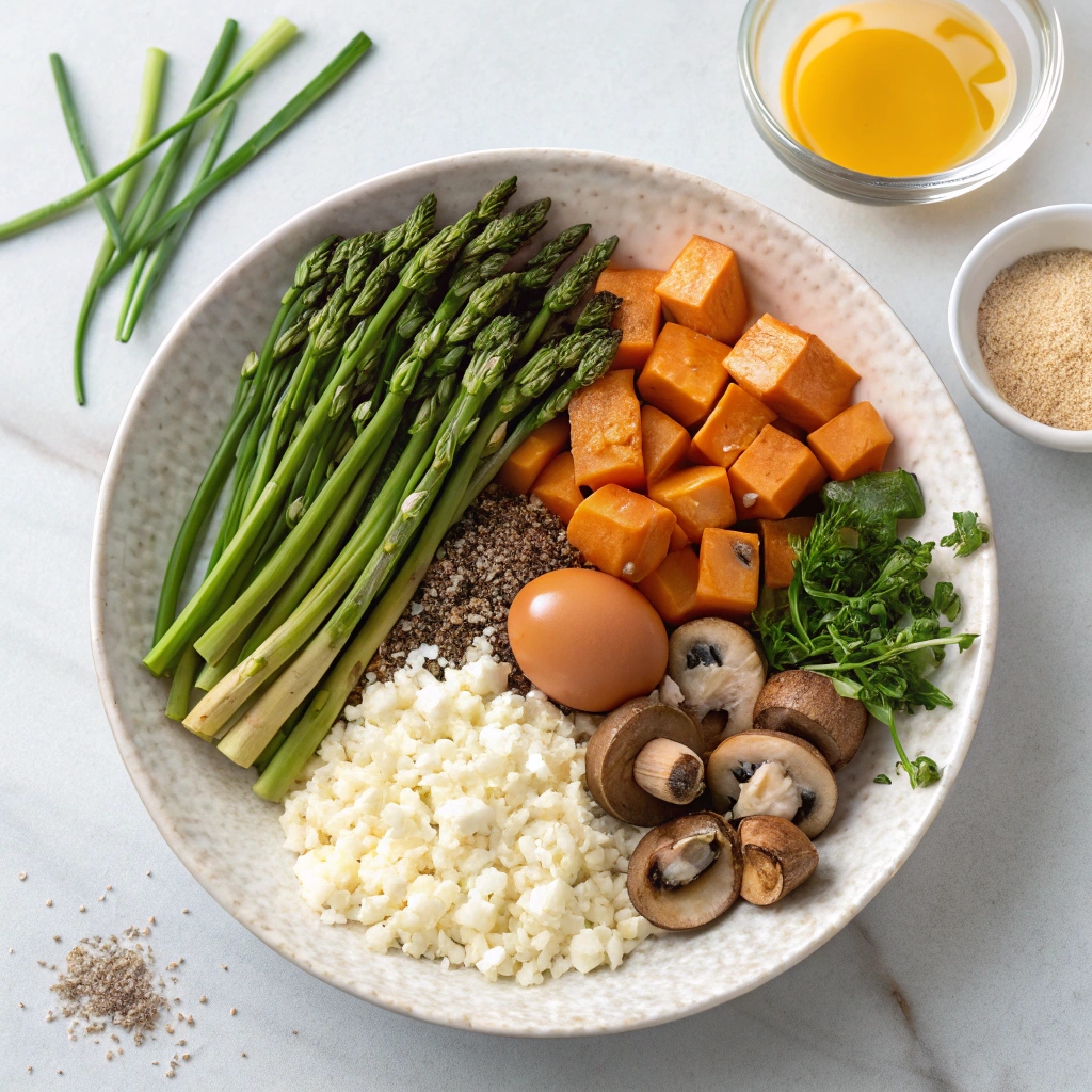 Ingredients for Healthy Breakfast Casserole