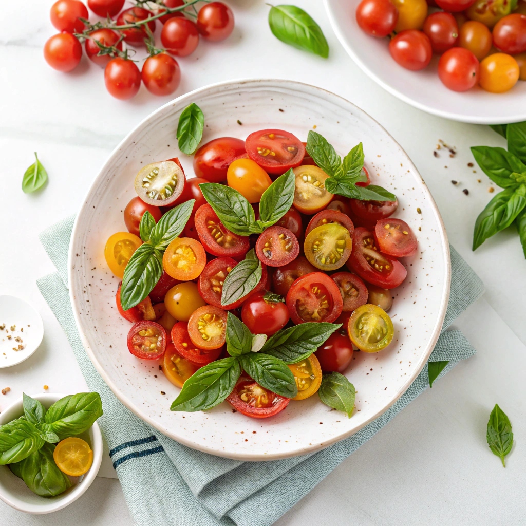 Cherry Tomato Basil Salad