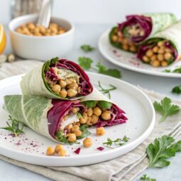 Chickpea Radicchio Wraps