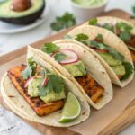 Grilled Tofu Tacos with Avocado Cashew Cream Recipe