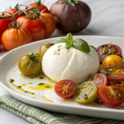 Burrata with Heirloom Tomatoes