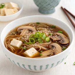 Miso Shiitake Soba Soup