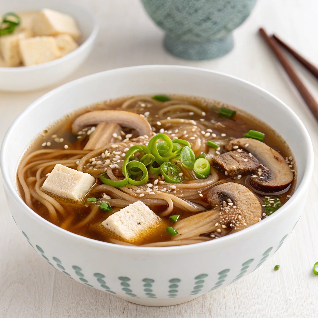 Miso Shiitake Soba Soup