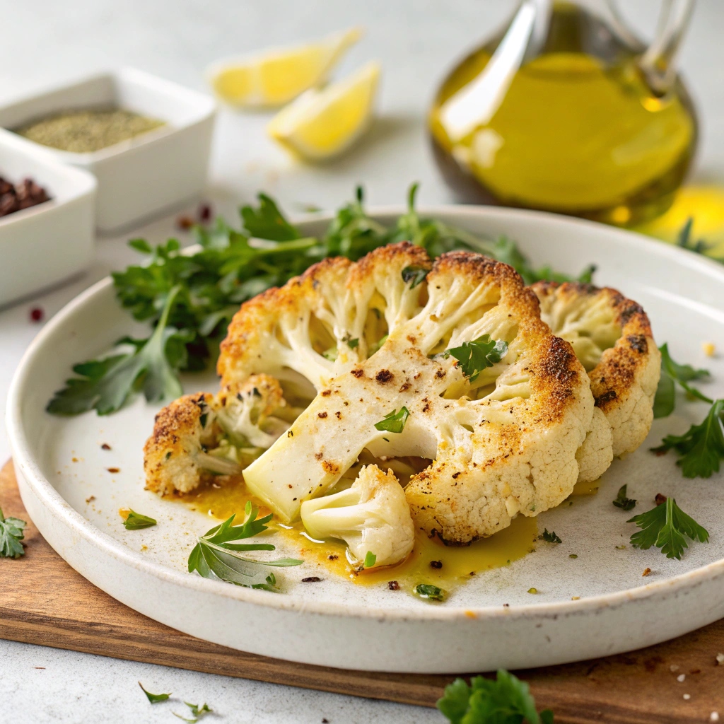 Roasted Cauliflower Steak Recipe