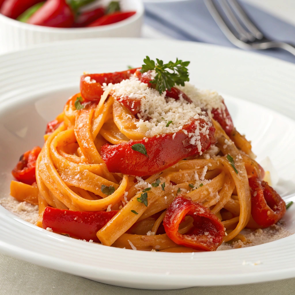 Roasted Red Pepper Pasta Recipe