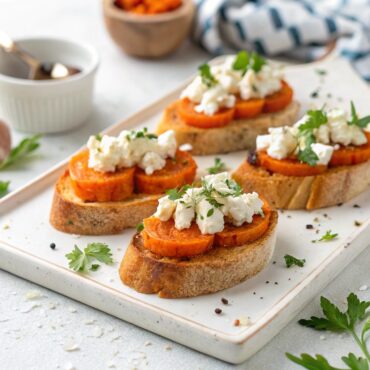 Sweet Potato & Feta Crostini Recipe