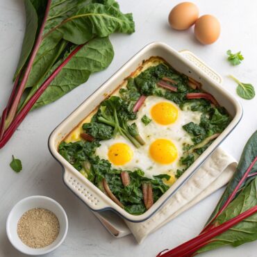 Swiss Chard & Egg Casserole