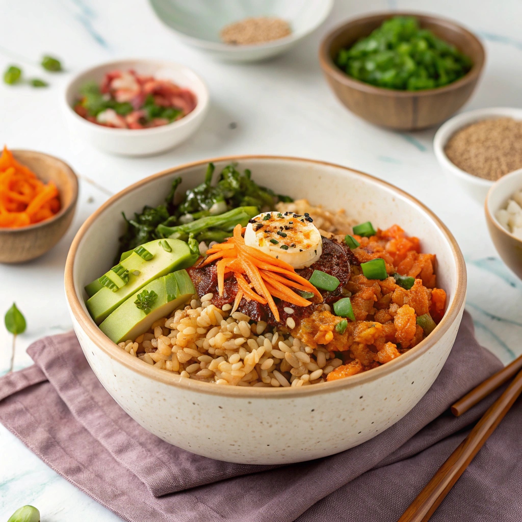 Kimchi Brown Rice Bliss Bowls