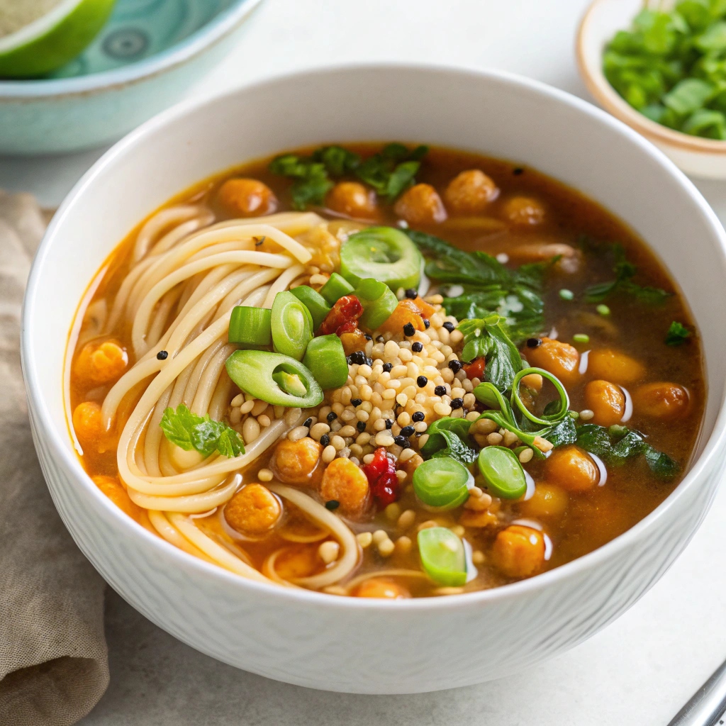 Chickpea Miso Noodle Soup