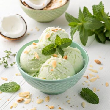 Coconut Mint Ice Cream