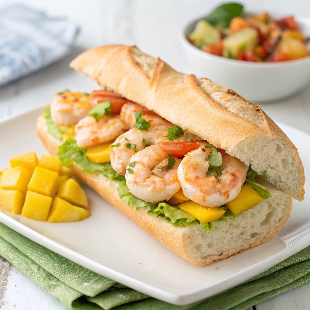 Shrimp Po’ Boy with Mango