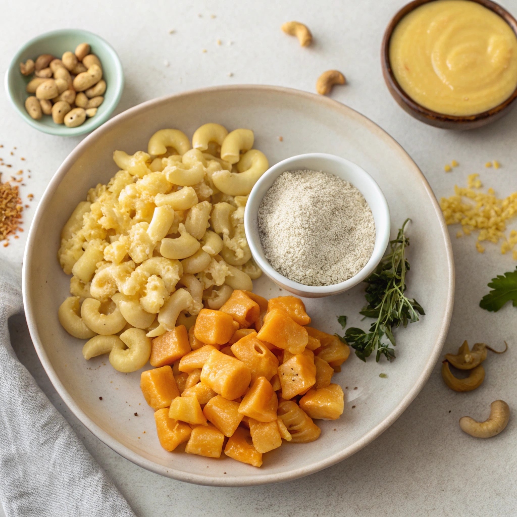 Ingredients for Vegan Mac and Cheese