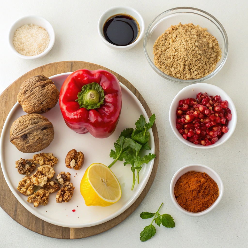 Ingredients for Muhammara