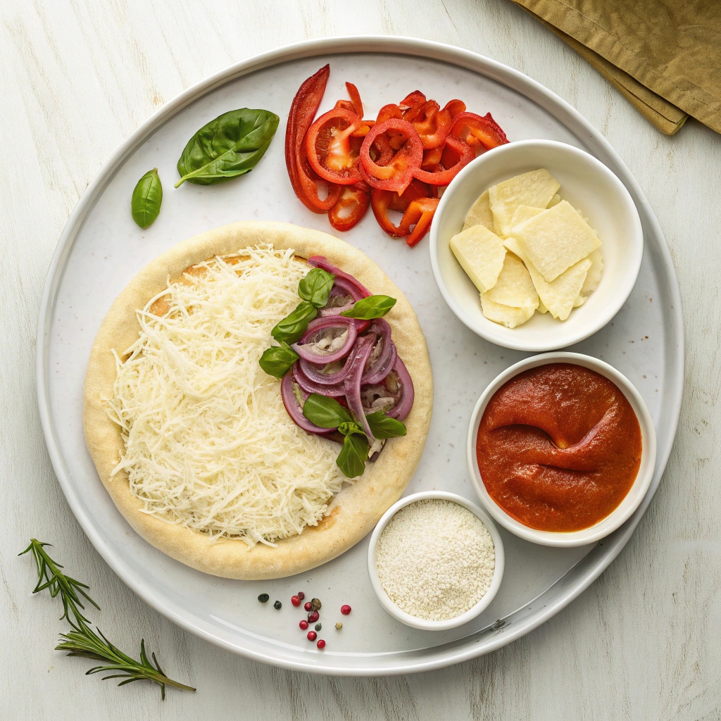 Ingredients for Your Favorite Veggie Pizza