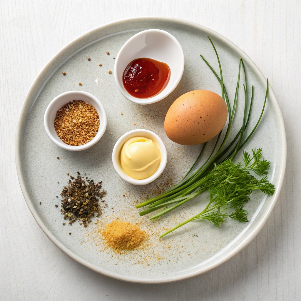 Ingredients for Classic Deviled Eggs