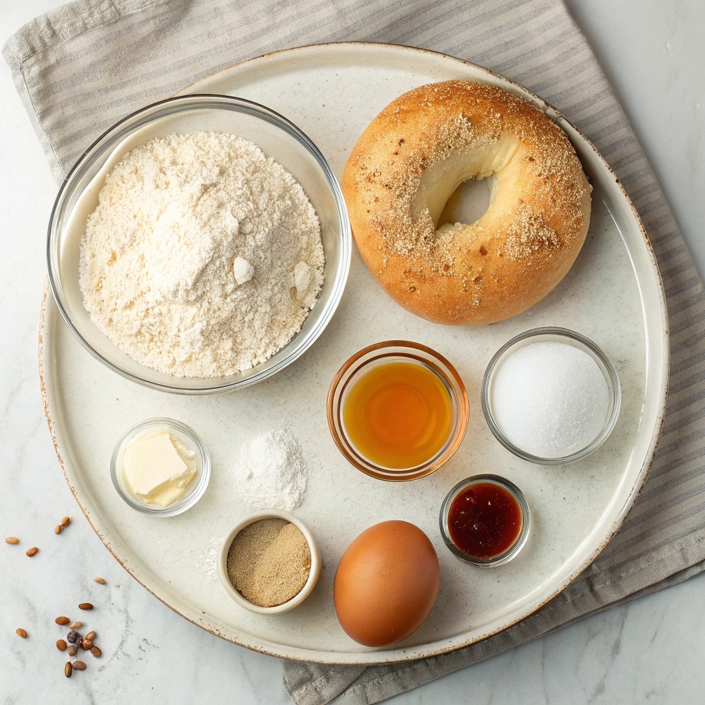 Ingredients for Homemade Bagels