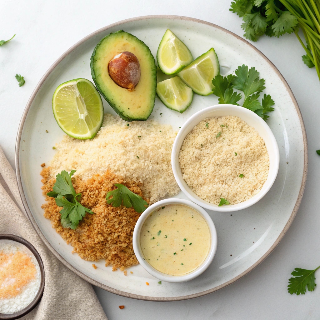 Ingredients for Crispy Avocado Fries