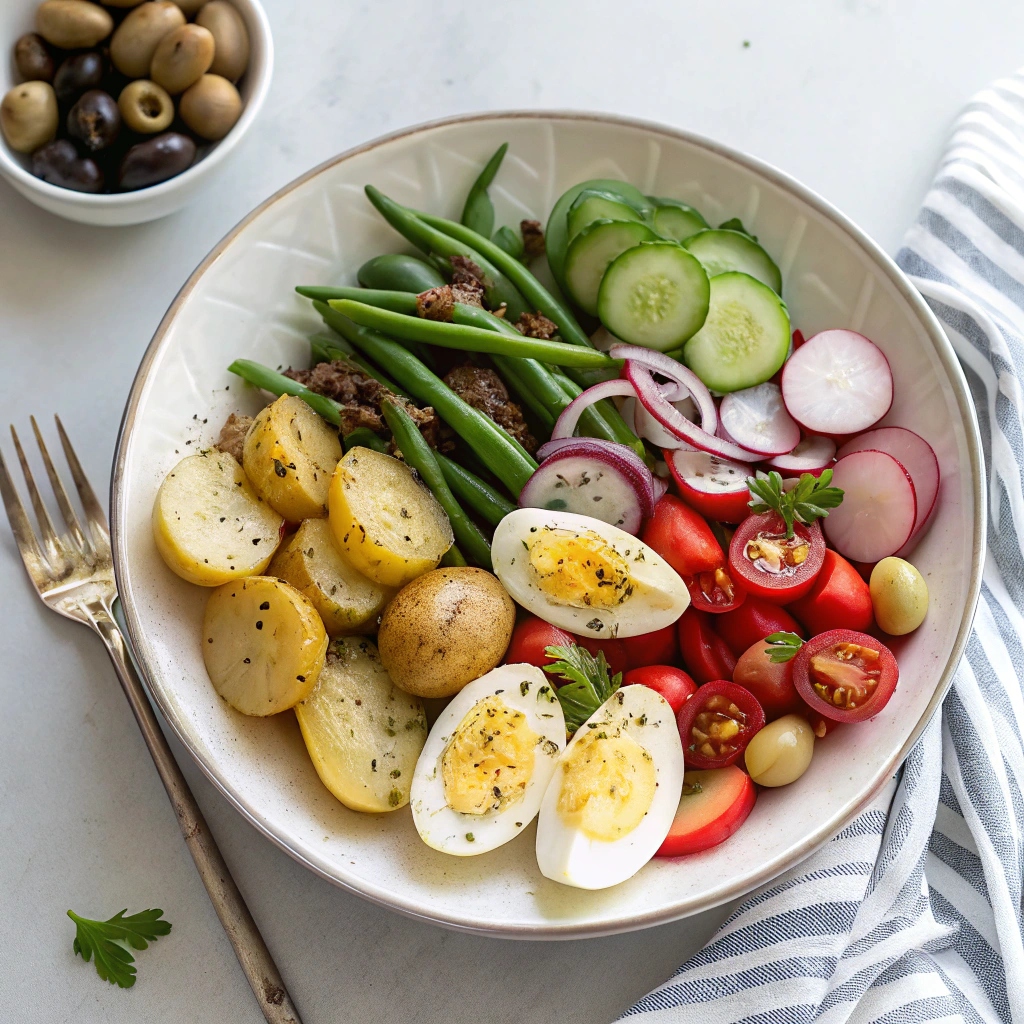 Fresh & Flavorful Ingredients for Nicoise Salad