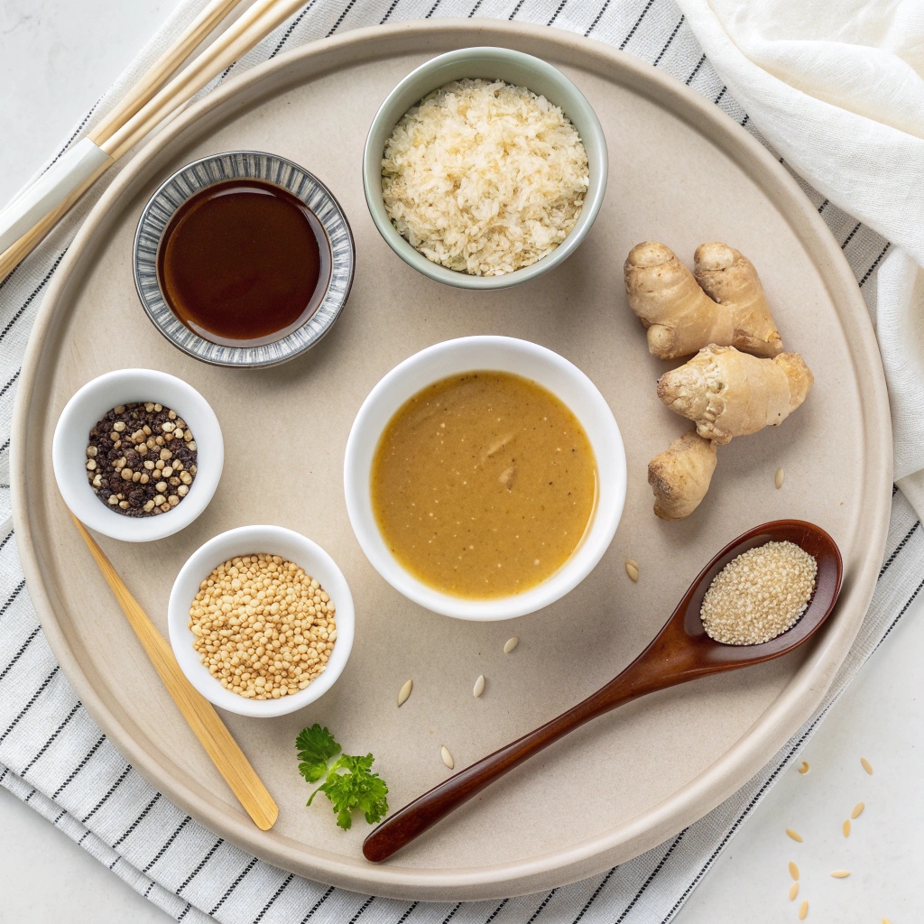 Ingredients for Sesame Ginger Dressing