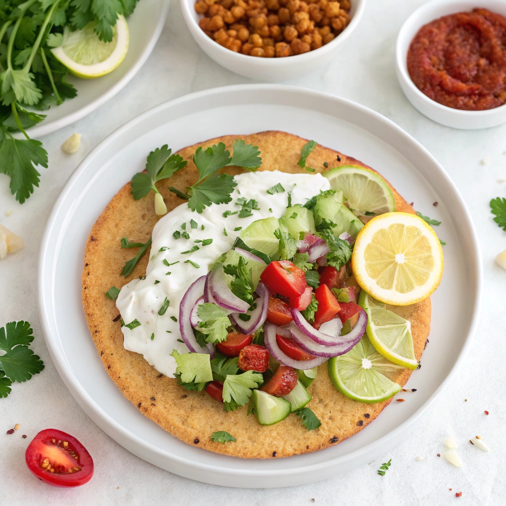 Ingredients for Falafel Flatbread