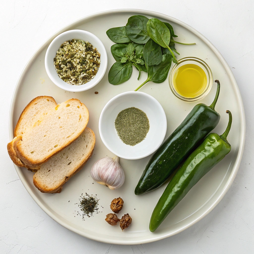 Ingredients for Gourmet Grilled Cheese