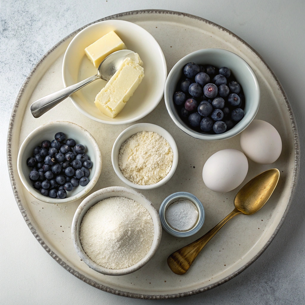 Ingredients for Blueberry Scones