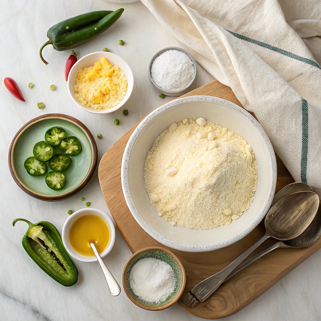 Ingredients for Jalapeño Cornbread