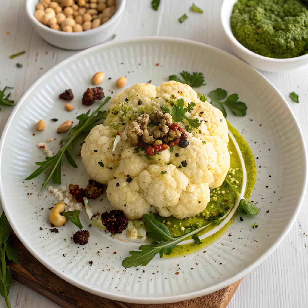 Ingredients for Roasted Cauliflower Steak