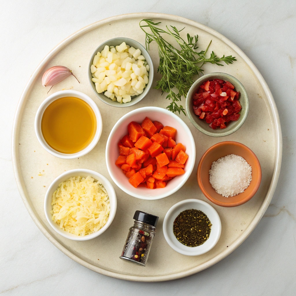 Ingredients for Creamy Tomato Soup