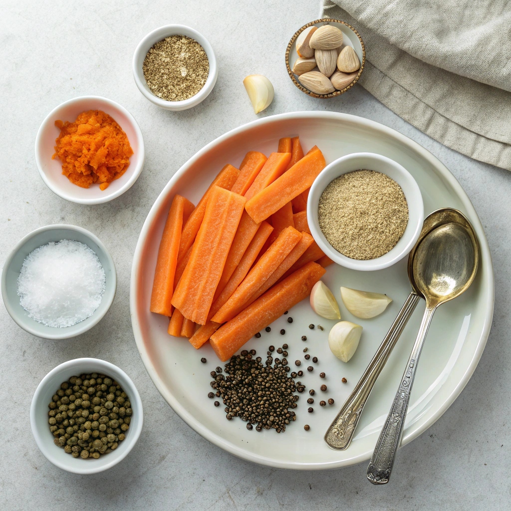 Ingredients for Quick Pickled Carrots