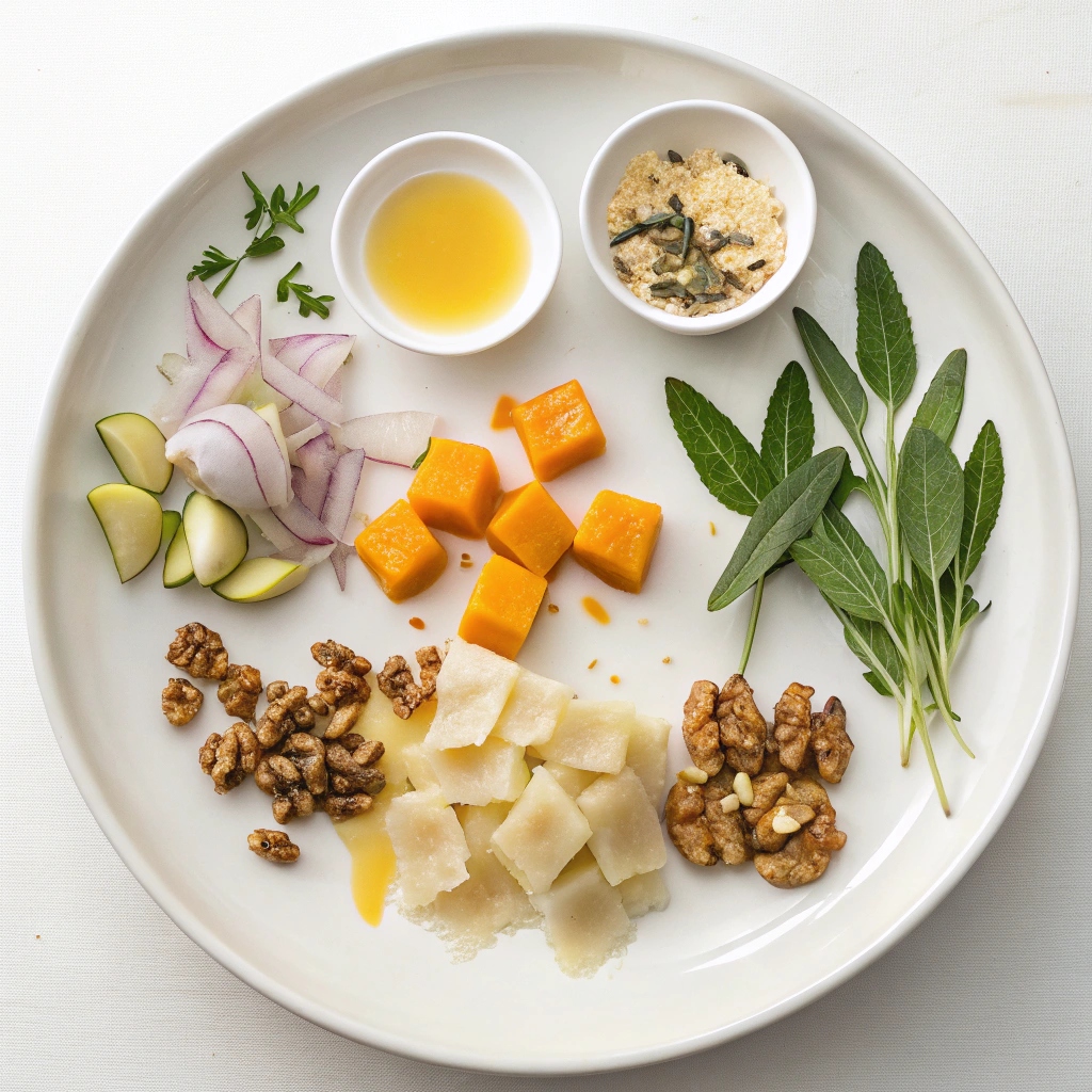 Ingredients for Butternut Squash Ravioli