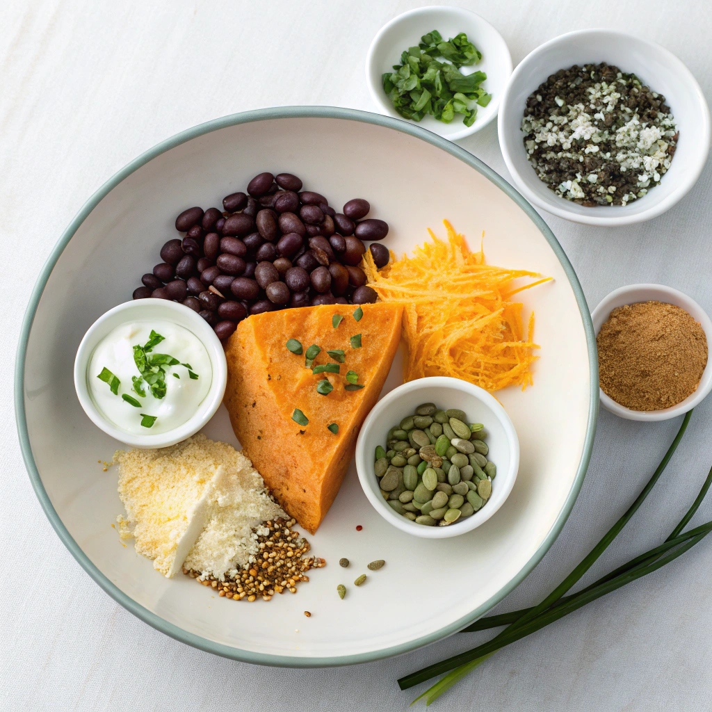 Healthy Loaded Sweet Potatoes Ingredients