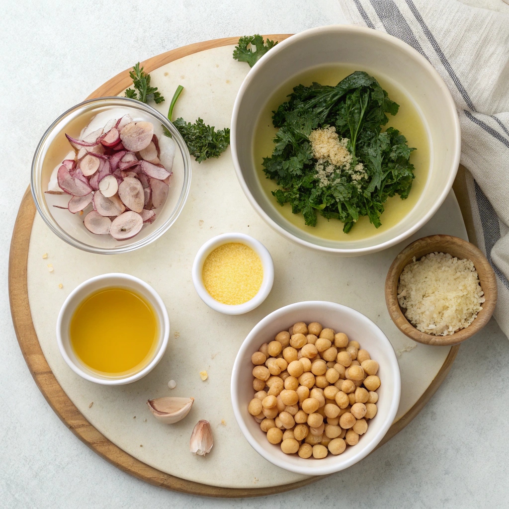 Chickpea Miso Noodle Soup Ingredients