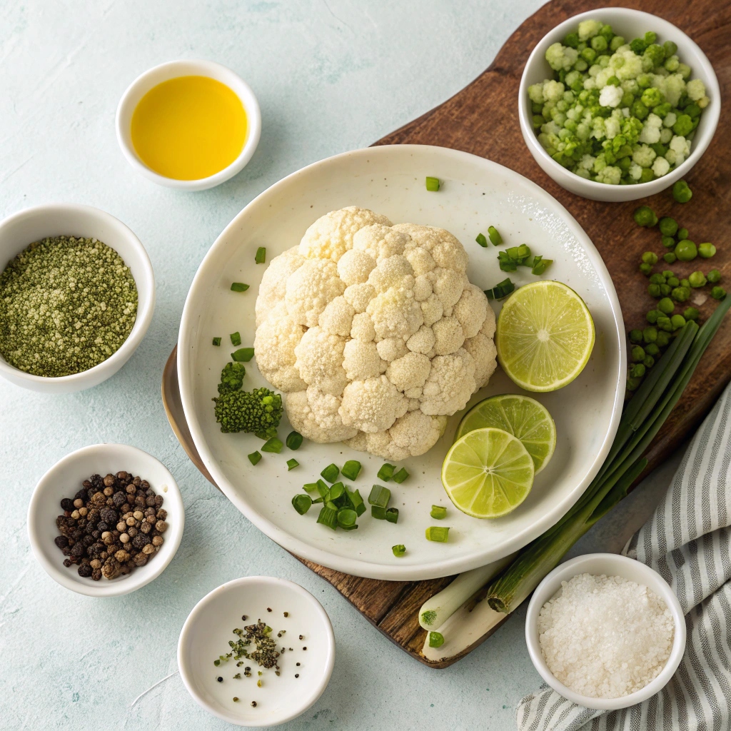 Ingredients for Cauliflower Rice