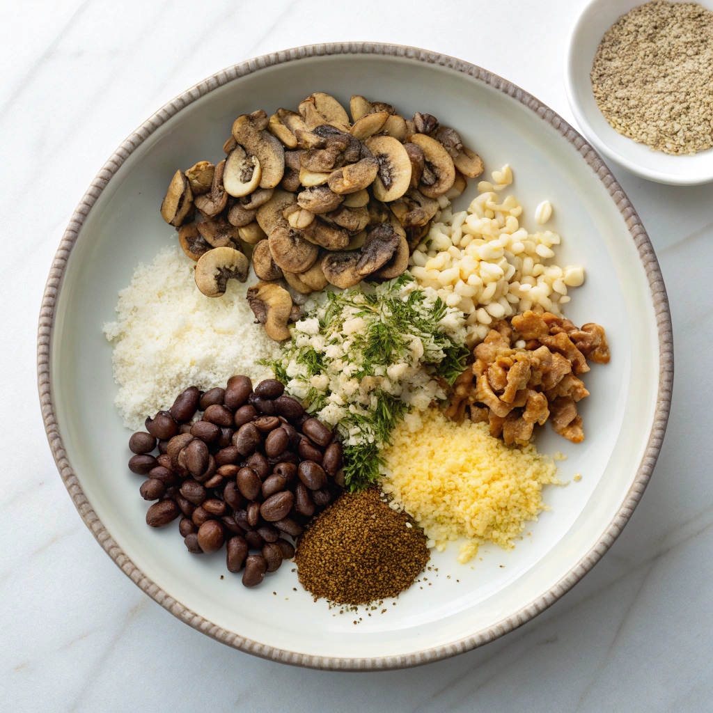 Ingredients for Vegan Meatballs